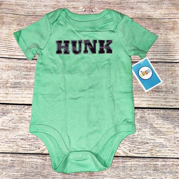 NWT Circo Green HUNK Onesie Size 6-9M - Picture 1 of 4